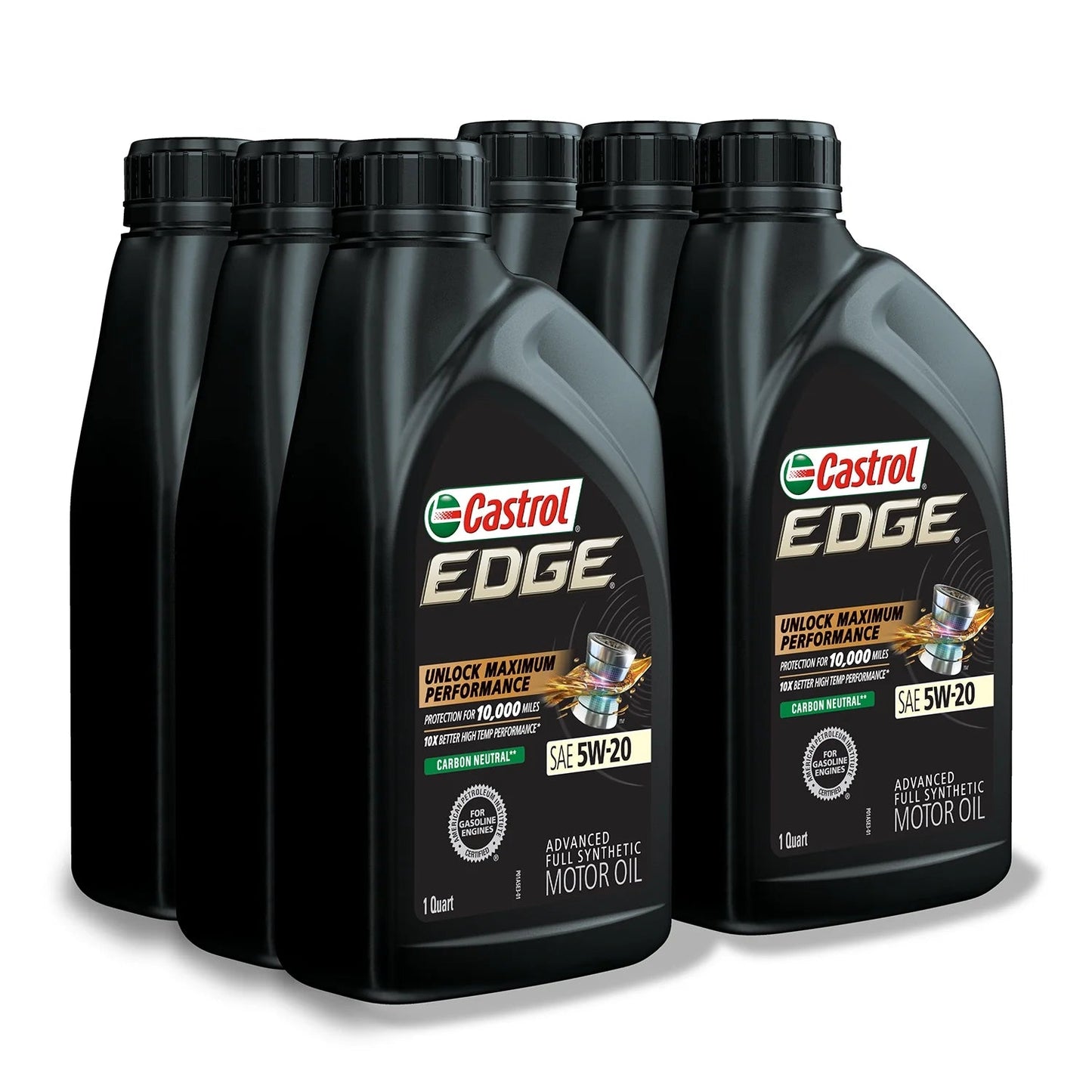 Edge 5W-20 Advanced Full Synthetic Motor Oil, 1 Quart, Case of 6