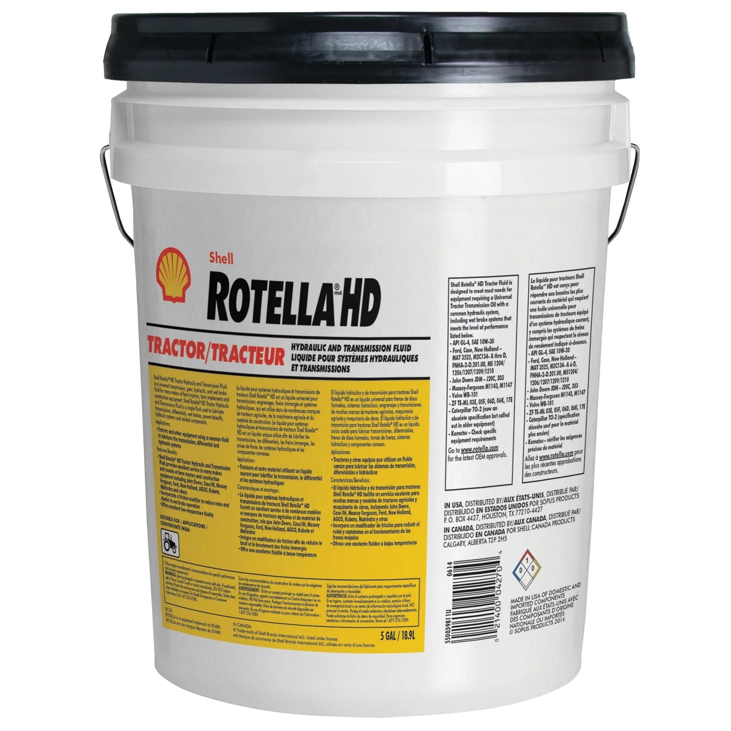 Shell HD Tractor Fluid, 5 Gallon