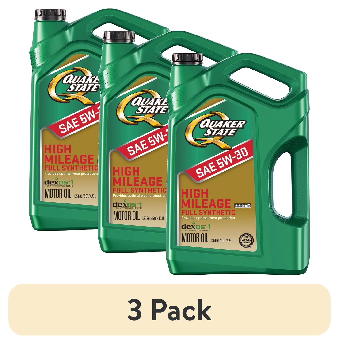 Full Synthetic High Mileage 5W-30 Motor Oil, 5 Quart