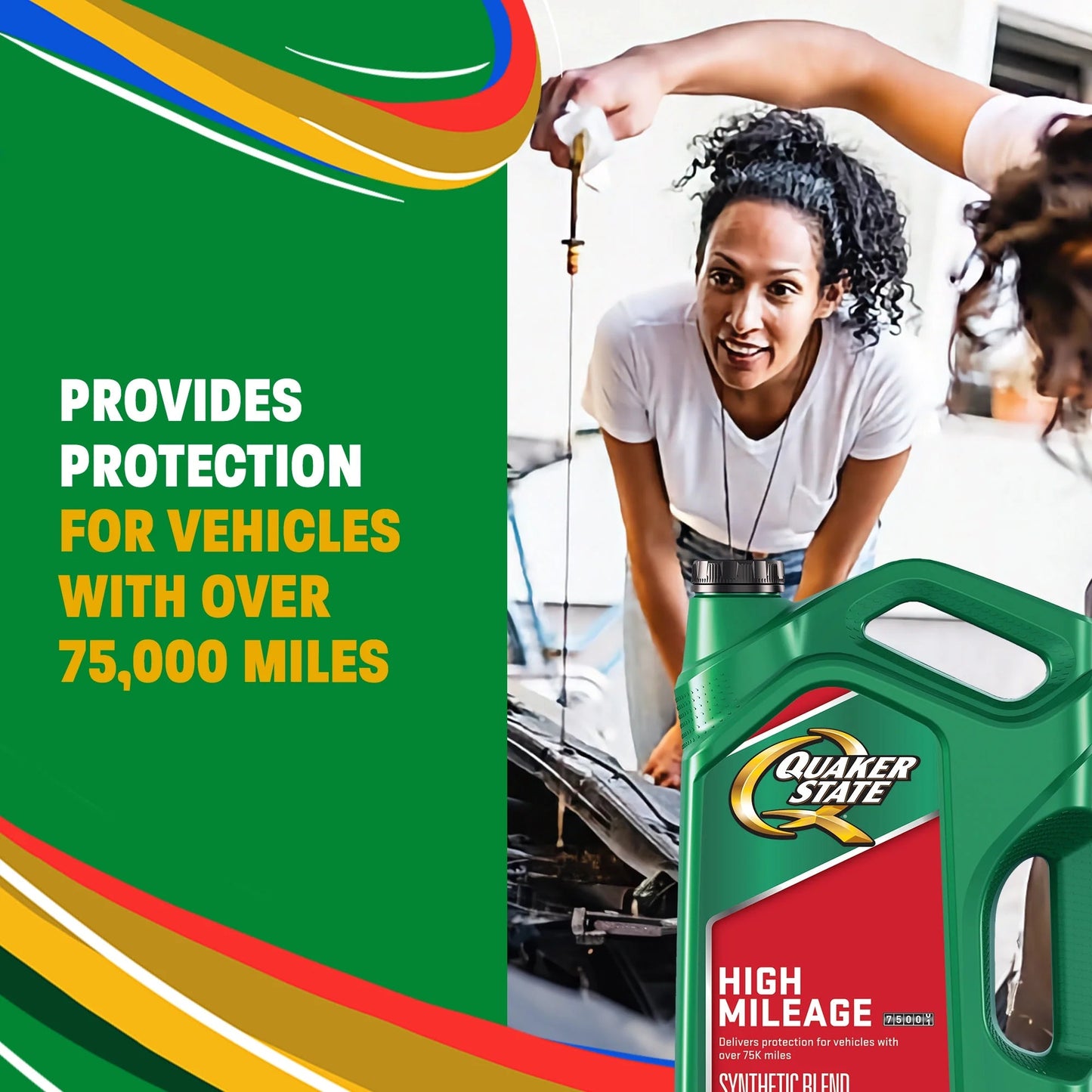 High Mileage 5W-30 Motor Oil, 5 Quart
