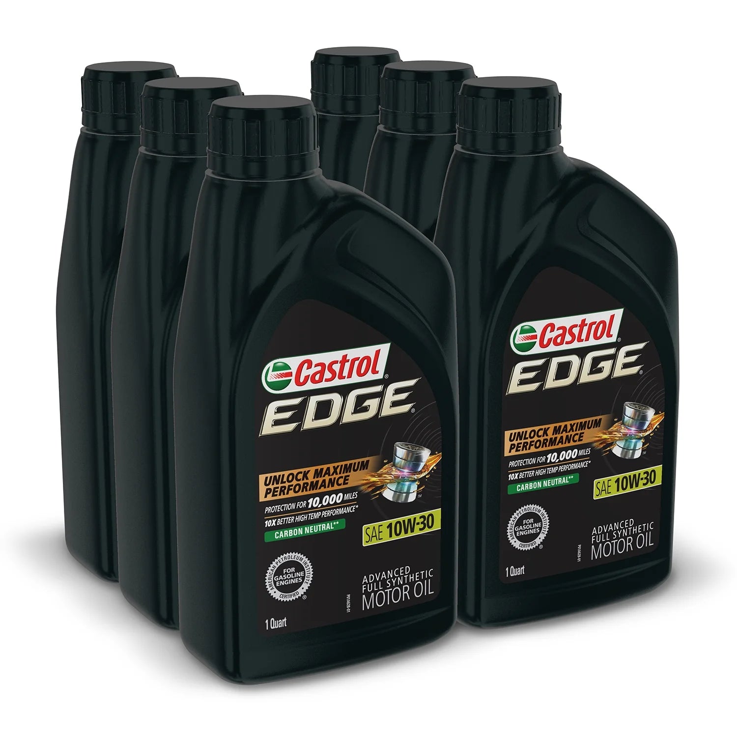 Edge 10W-30 Advanced Full Synthetic Motor Oil, 1 Quart, Case of 6