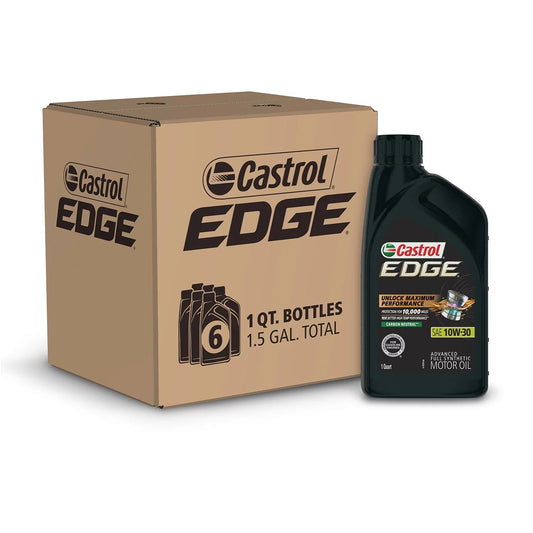 Edge 10W-30 Advanced Full Synthetic Motor Oil, 1 Quart, Case of 6