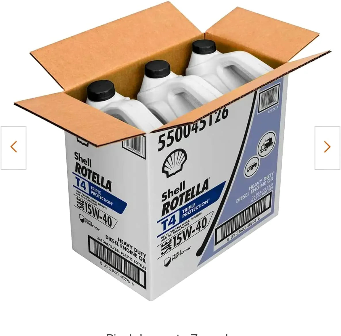 T4 Triple Protection Heavy Duty Diesel Engine Oil 15W-40, 1 Gal (3 Pack)