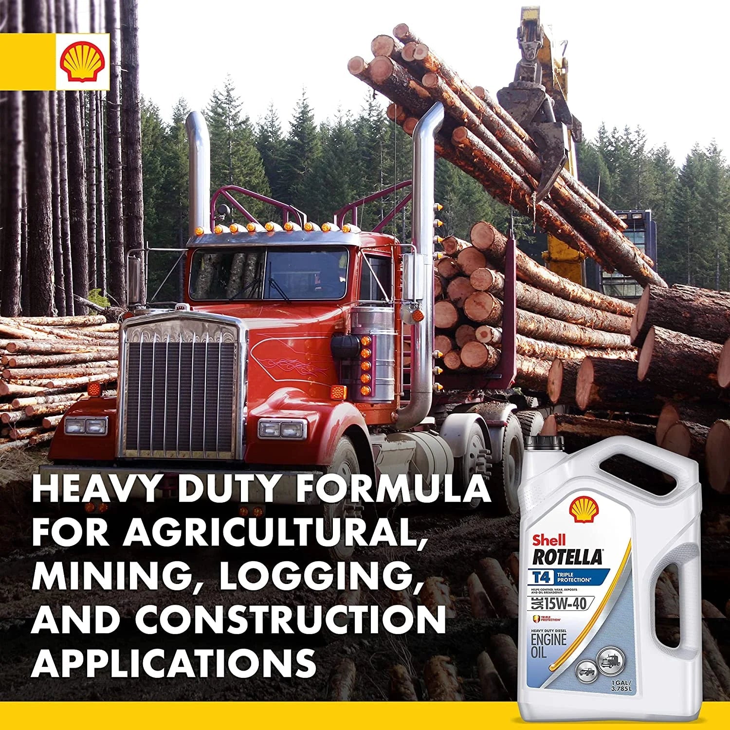 T4 Triple Protection 15W-40 Diesel Motor Oil, 1 Gallon