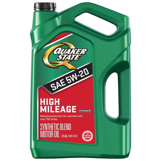 High Mileage 5W-20 Motor Oil, 5 Quart
