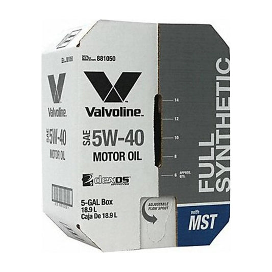 Motor Oil,5 Gal. Sz,5W-40 SAE Grade,Box 881050