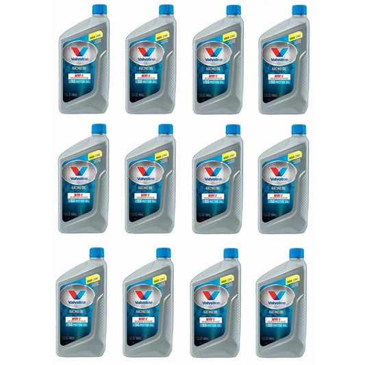 12 Quarts VR1 Racing Engine Motor Oil Valvoline SAE 50 MPN #822350