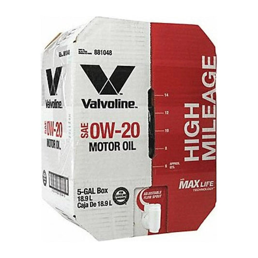 Motor Oil,5 Gal. Sz,0W-20 SAE Grade,Box 881048